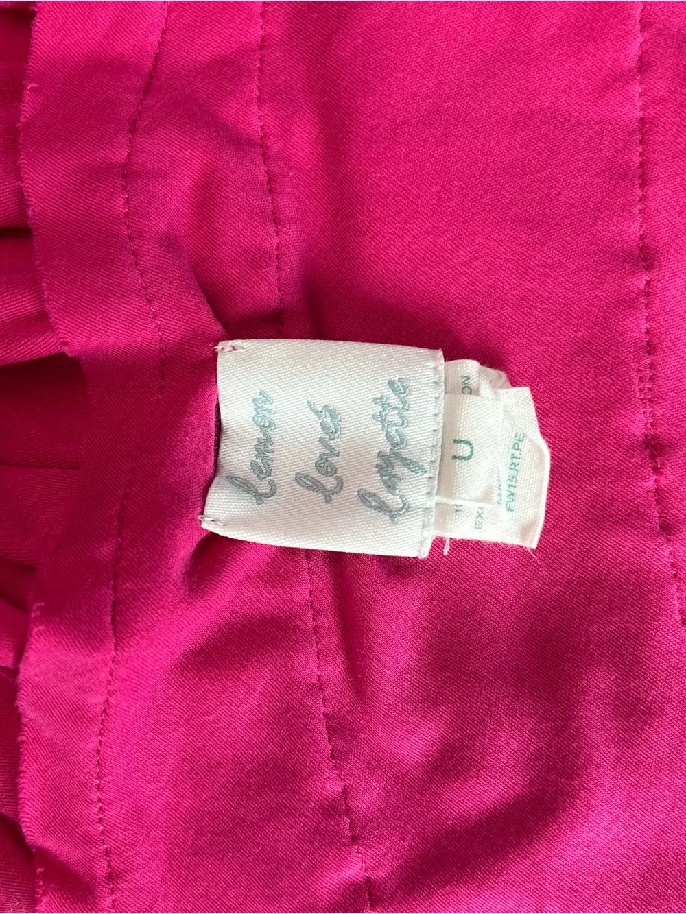 Lemon Loves Layette Round Pink Ruffle Blanket Lovey Pima Cotton Photo Prop